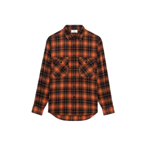 Celine Апельсин Мужские Рубашки