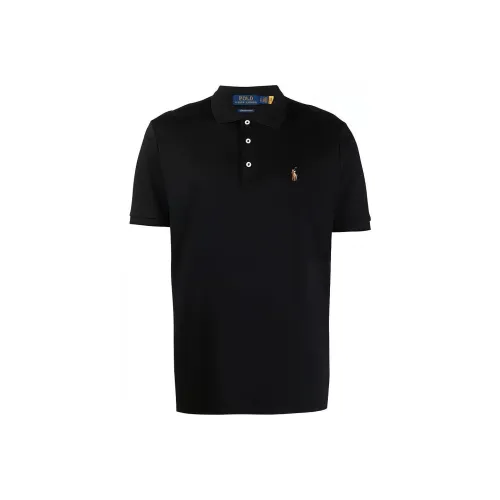 Черное мужское поло Polo Ralph Lauren