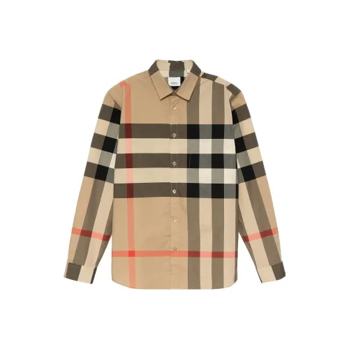 Burberry Рубашка Весенне-Летняя Мужская Хаки