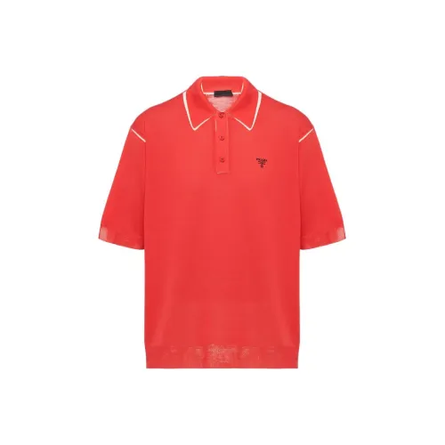 PRADA Red Men's Polo