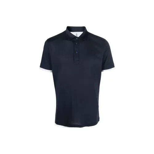 BRUNELLO CUCINELLI Blue Men's Polo