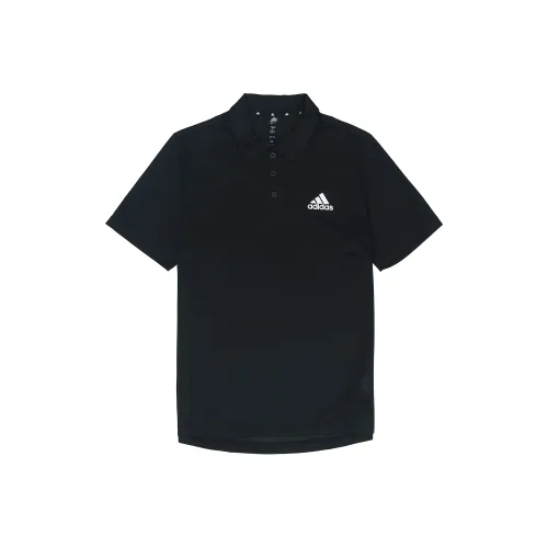 Adidas Мужское Поло Черное