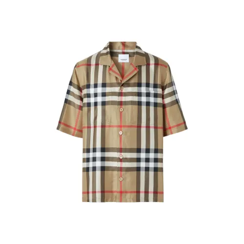 Burberry Рубашка Мужская Архив Бежевый