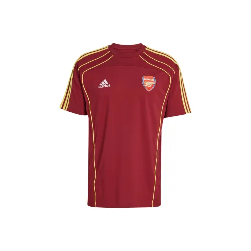 Adidas Arsenal T-Shirt Мужская Элегантная Темно-красно-фиолетовая