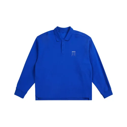 ADER ERROR Синий Унисекс Поло