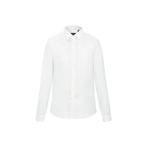 RARE Длинный рукав рубашка мужская белая