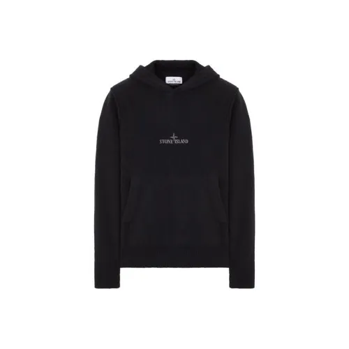 STONE ISLAND Мужские черные свитшоты