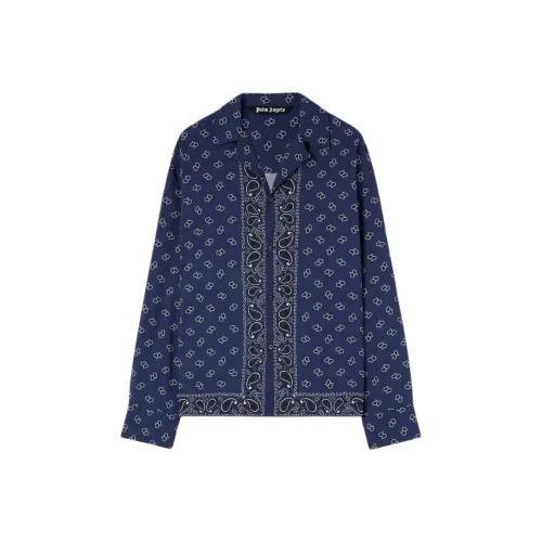 PALM ANGELS Мужские Синие Рубашки