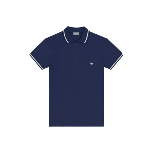 DIOR Поло Унисекс Морской Синий