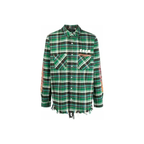 AMIRI Зеленые Мужские Рубашки