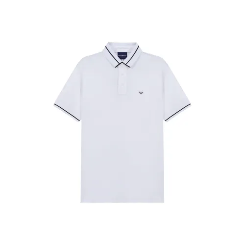 EMPORIO ARMANI Белая Мужская Рубашка Поло