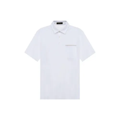 Ermenegildo Zegna Белая Мужская Рубашка Поло
