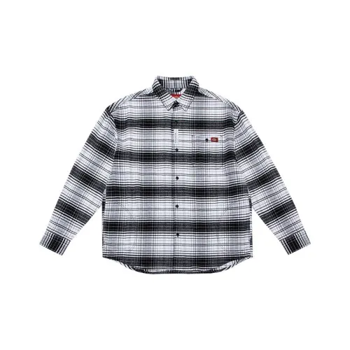 Dickies Рубашка Унисекс Черный Белый