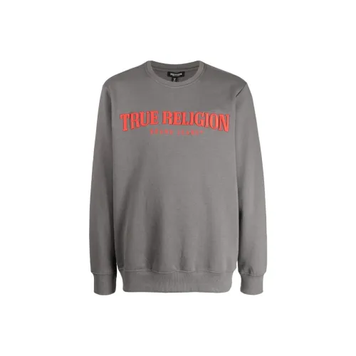 True Religion Серый Мужской Свитшот