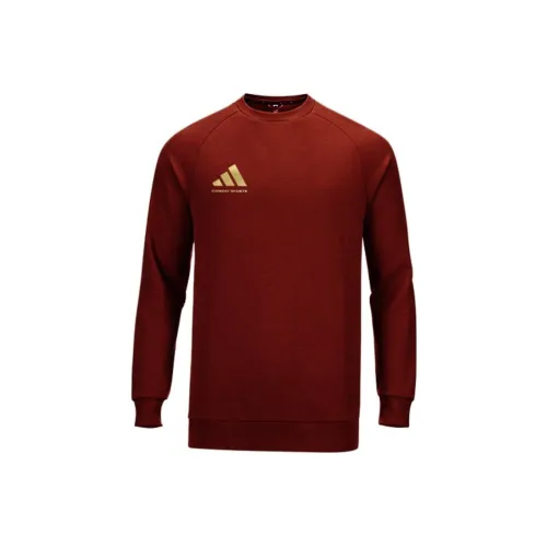 Adidas Толстовка Унисекс Красный Золото