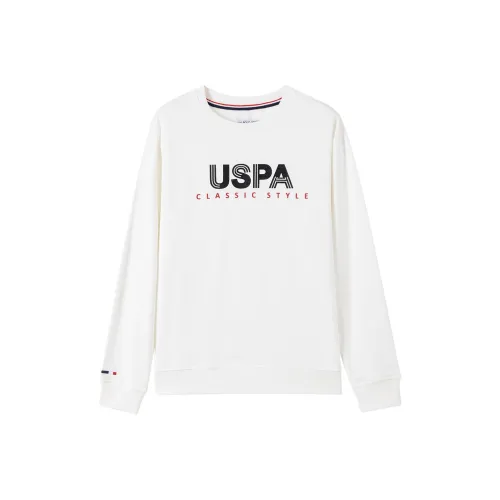 U.S. POLO ASSN. Толстовка Мужская Чисто Белая