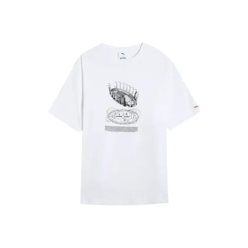 PUMA Graphic Белый 02 Унисекс Футболка