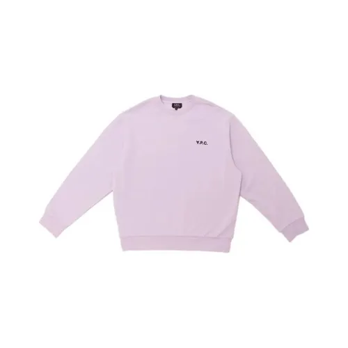 A.P.C Свитшот Мужской Светло-фиолетовый