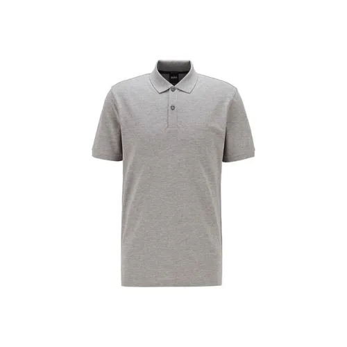 Hugo Boss SS22 Поло Мужское Светло-Серое