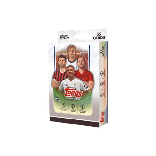 Topps 2024 25 Topps UEFA Клубные соревнования Подвесная коробка Спортивные карты Целая коробка