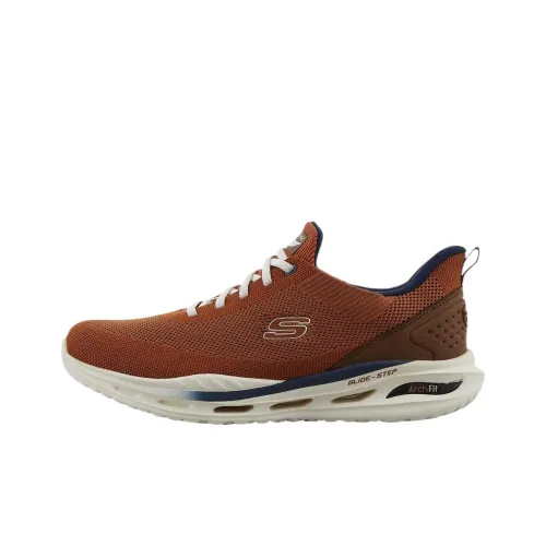 Skechers ARCH FIT ORVAN Низкий Топ Casual Мужской Коричневый