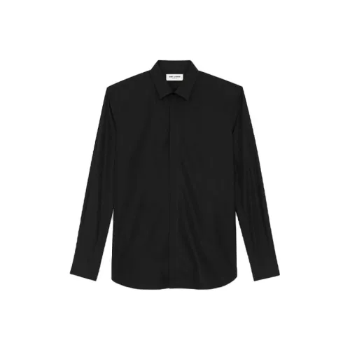 SAINT LAURENT Мужские Черные Рубашки