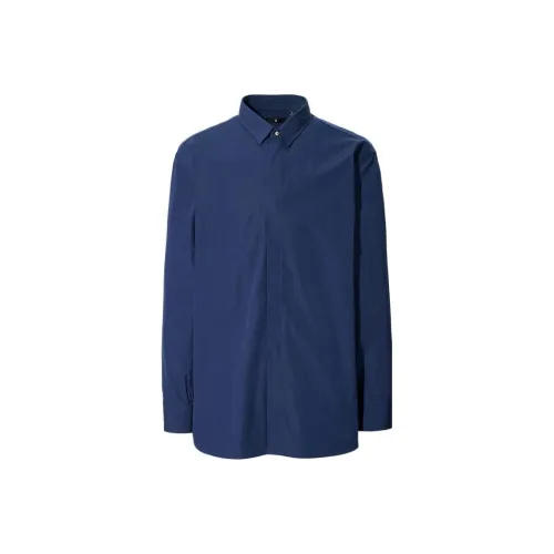 UNIQLO Jil Sander Collaboration Рубашка Мужская Синяя