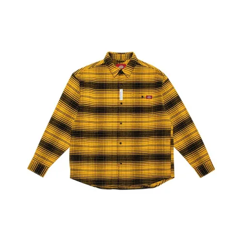 Dickies Черно-желтая клетчатая унисекс рубашка