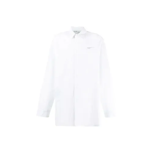 Off Белый FW19 Белый Мужские Рубашки