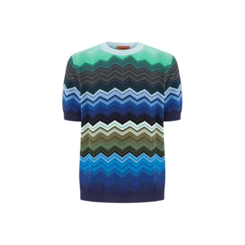 MISSONI Мужские синие T-рубашки