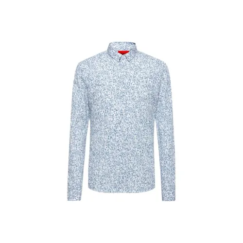 Hugo Boss Мужские Синие Рубашки