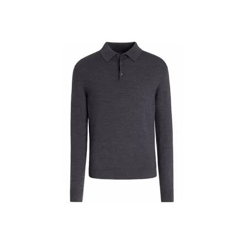 Ermenegildo Zegna Gray Men's Polo