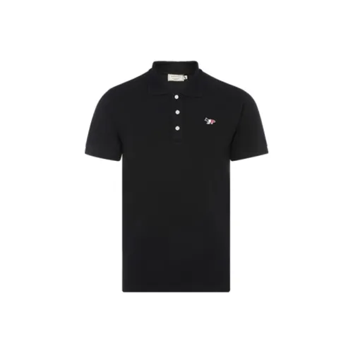 Maison Kitsune SS21 Животный узор Многоцветный Поло Весенний Летний Мужской