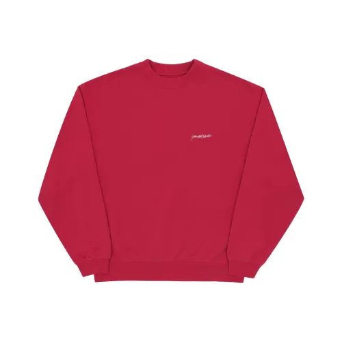 YARDSALE SS24 Script Crewneck Толстовка Унисекс Красный