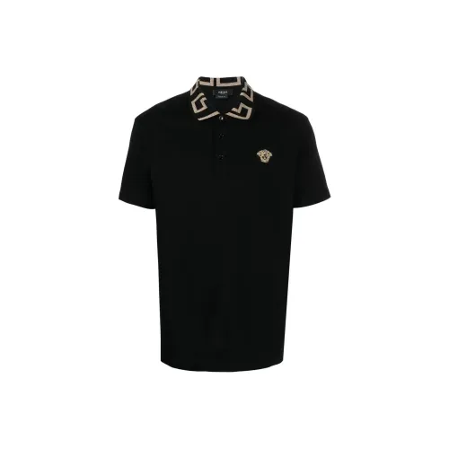 VERSACE FW22 Поло Мужское Черное