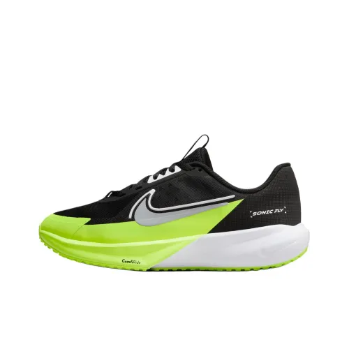 Nike SONIC FLY Детская беговая обувь Низкий топ Черный Желтый Унисекс