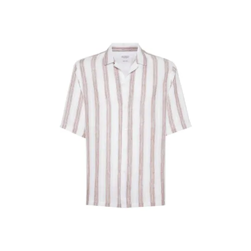 BRUNELLO CUCINELLI SS24 Рубашка Мужская Белая