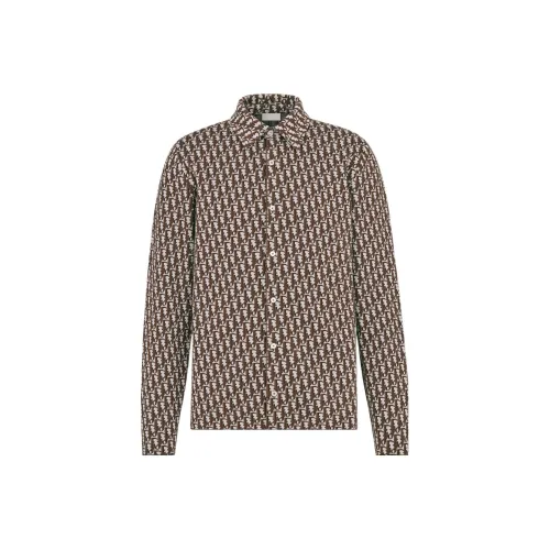 DIOR Quarterly New Products Коричневый Мужская Рубашка