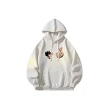 Белый, с капюшоном (обычный)