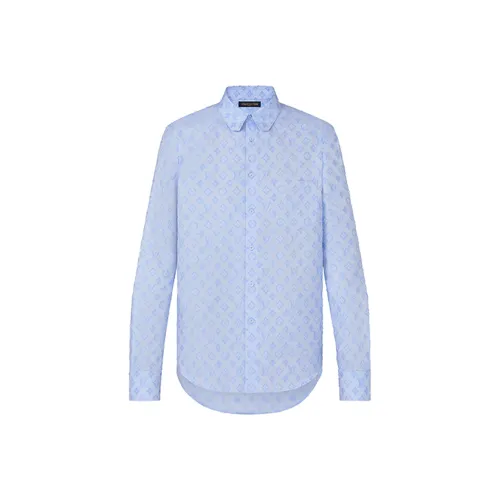 LOUIS VUITTON SS22 Рубашка Мужская Синяя