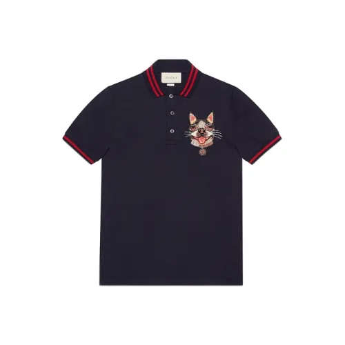 GUCCI Ink Синий Мужская Поло