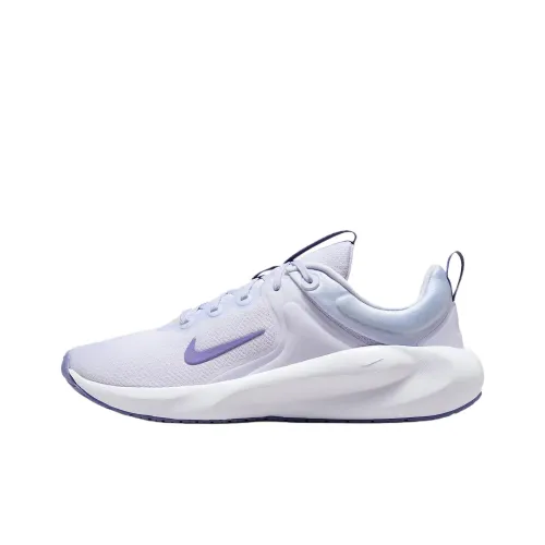 Nike Slip-resistant Abrasion-resistant Low-top Training Shoes Women's White Purple Найк Slip-resistant Abrasion-resistant Низкие Кроссовки для тренировок Женские Белый Фиолетовый
