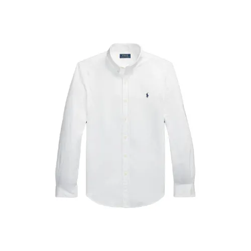 Polo Ralph Lauren Classic Fit Twill Рубашка Мужская Белая