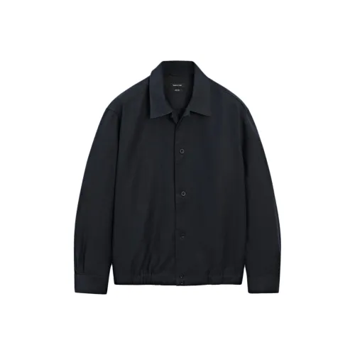 Massimo Dutti Темно-черный Серый Мужские Куртки