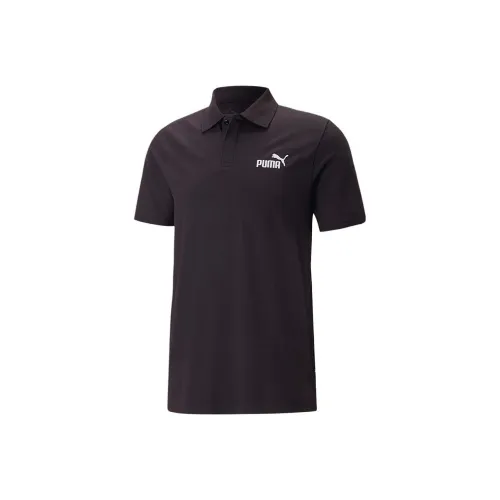 PUMA Мужская поло рубашка черного цвета