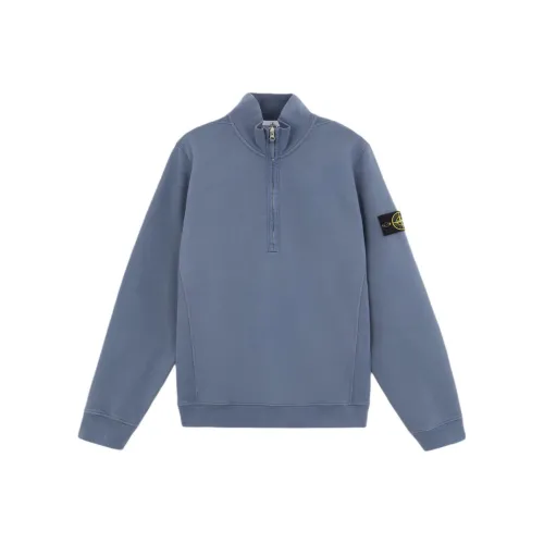 STONE ISLAND Синий Мужской Свитшот