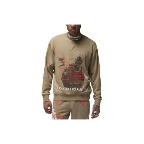 Jordan Essentials Мужской Loopback Флис CREW SWEATSHIRT Мужской Хаки