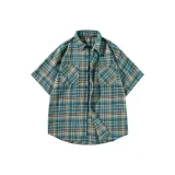 Синяя клетка, короткий рукав (227)