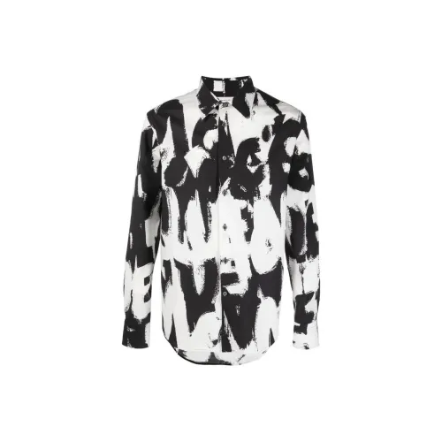Alexander McQueen Рубашка Мужская Черная