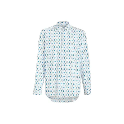 ETRO Мужские Синие Рубашки